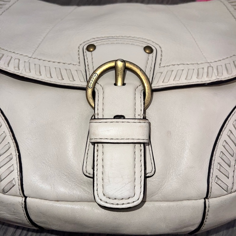🍒 Vintage Coach Poppy Whipstitch Hobo Bag - Picture 8 of 14